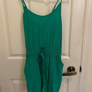 Wilfred Silk Romper (Emerald)